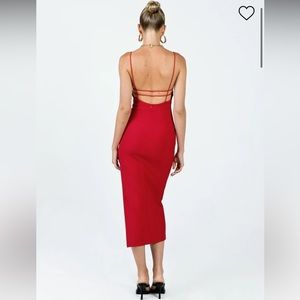 Princess Polly Midi Red Dress